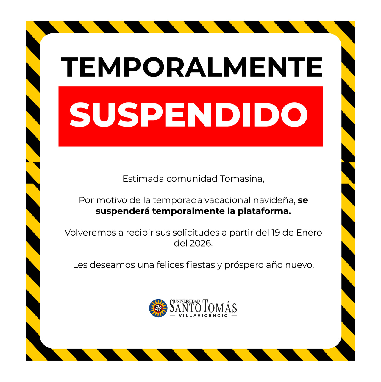 Aviso importante