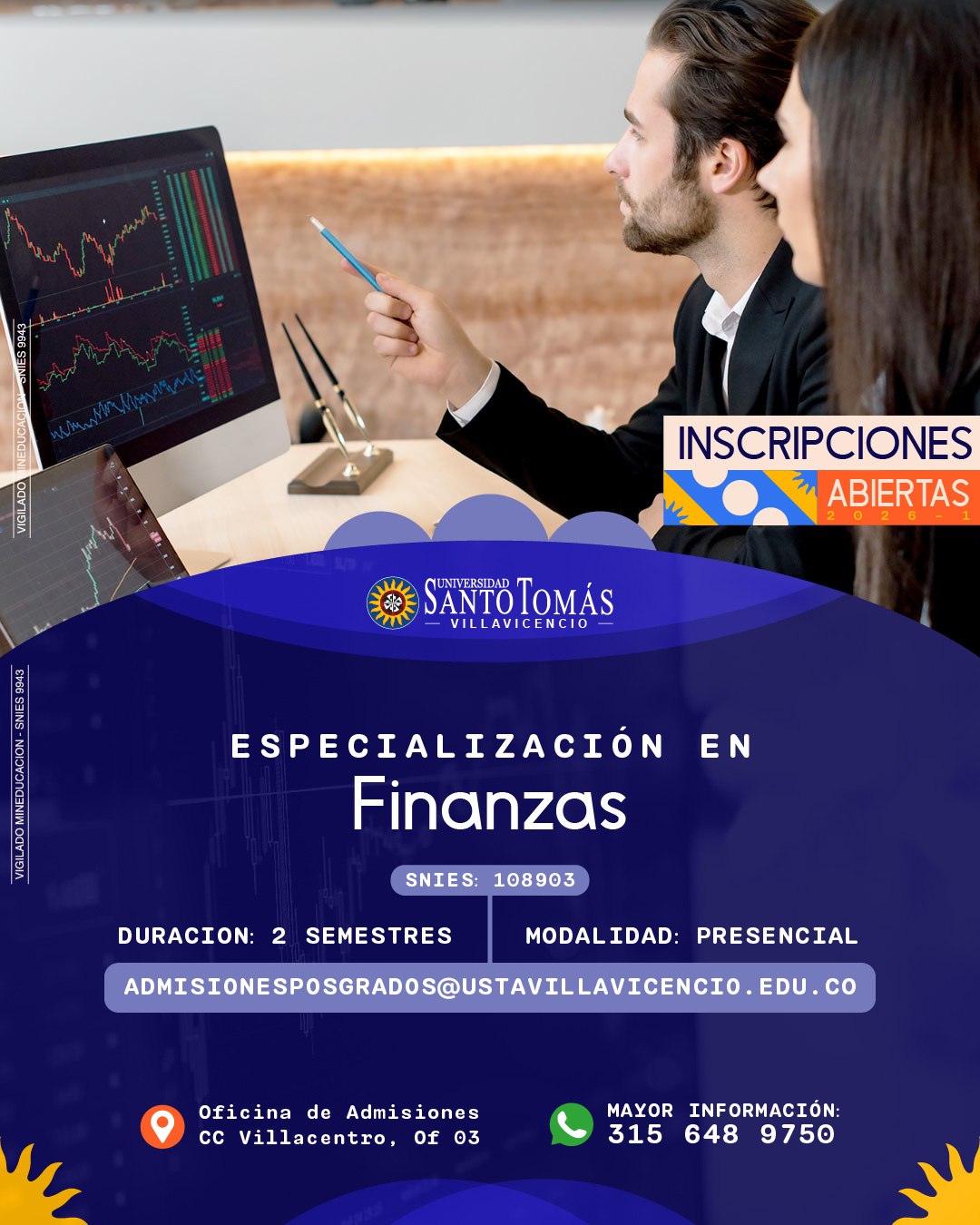 Especialización en Finanzas, Universidad Santo Tomás Villavicencio
