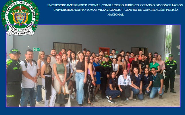 Encuentro Interinstitucional Ministerio de Defensa Nacional - Centro de Conciliación Policía Nacional - Consultorio Jurídico y Centro de Conciliación USTA Villavicencio