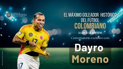 El máximo goleador histórico del fútbol colombiano, Dayro Moreno, llega a Villavicencio para una agenda académica y deportiva con la comunidad