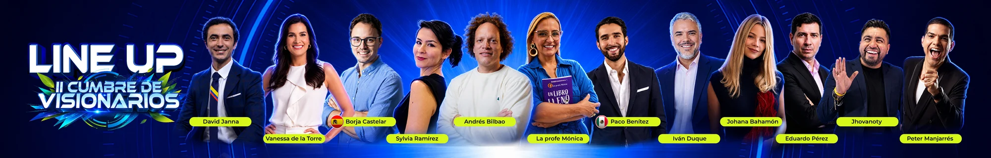 Line up cumbre de visionarios